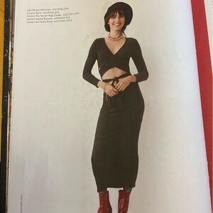 Free People Elegant Black Cut-Out Dress